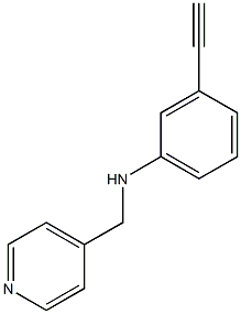 3-ethynyl-N-(pyridin-4-ylmethyl)aniline Struktur