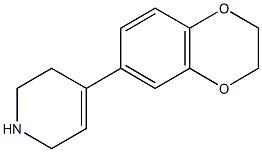 4-(2,3-dihydro-1,4-benzodioxin-6-yl)-1,2,3,6-tetrahydropyridine Struktur