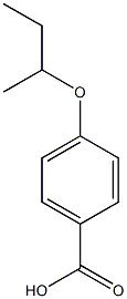 4-(butan-2-yloxy)benzoic acid Struktur