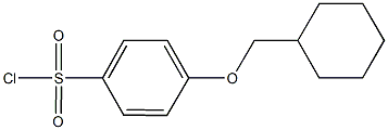 4-(cyclohexylmethoxy)benzenesulfonyl chloride Struktur