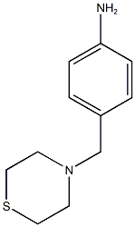 4-(thiomorpholin-4-ylmethyl)aniline Struktur