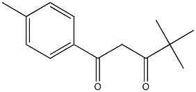 4,4-dimethyl-1-(4-methylphenyl)pentane-1,3-dione Struktur