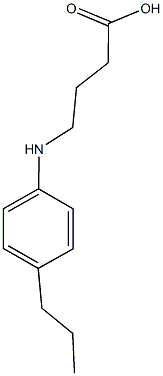 4-[(4-propylphenyl)amino]butanoic acid Struktur