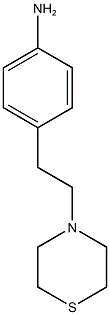 4-[2-(thiomorpholin-4-yl)ethyl]aniline Struktur