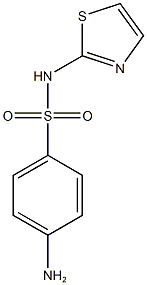 4-amino-N-(1,3-thiazol-2-yl)benzene-1-sulfonamide Struktur