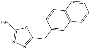 5-(naphthalen-2-ylmethyl)-1,3,4-oxadiazol-2-amine Struktur