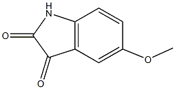 5-methoxy-2,3-dihydro-1H-indole-2,3-dione Struktur