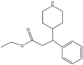 ethyl 3-phenyl-3-(piperidin-4-yl)propanoate Struktur