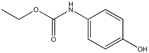 ethyl N-(4-hydroxyphenyl)carbamate Struktur