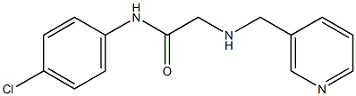 N-(4-chlorophenyl)-2-[(pyridin-3-ylmethyl)amino]acetamide Struktur