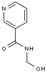 N-(hydroxymethyl)pyridine-3-carboxamide Struktur