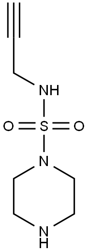 N-(prop-2-yn-1-yl)piperazine-1-sulfonamide Struktur