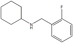 N-[(2-fluorophenyl)methyl]cyclohexanamine Struktur