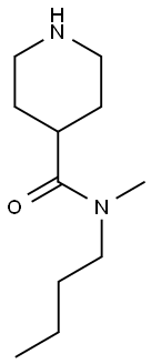 N-butyl-N-methylpiperidine-4-carboxamide Struktur