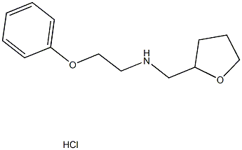 N-(2-phenoxyethyl)-N-(tetrahydro-2-furanylmethyl)amine hydrochloride Struktur