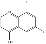 6,8-Difluoro-quinolin-4-ol Struktur