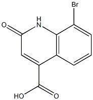 8-Bromo-2-oxo-1,2-dihydroquinoline-4-carboxylic acid Struktur