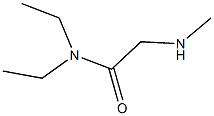 N,N-Diethyl-2-methylamino-acetamide Struktur