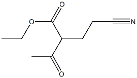 ETHYL 2-(2-CYANOETHYL)-3-OXOBUTANOATE Struktur