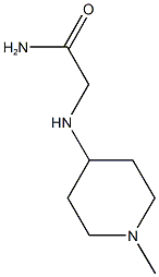 2-[(1-METHYLPIPERIDIN-4-YL)AMINO]ACETAMIDE Struktur