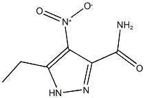 5-ETHYL-4-NITRO-1H-PYRAZOLE-3-CARBOXAMIDE Struktur