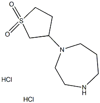 1-(1,1-DIOXIDOTETRAHYDROTHIEN-3-YL)-1,4-DIAZEPANE DIHYDROCHLORIDE Struktur