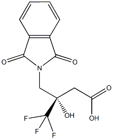 (3S)-3-[(1,3-DIOXO-1,3-DIHYDRO-2H-ISOINDOL-2-YL)METHYL]-4,4,4-TRIFLUORO-3-HYDROXYBUTANOIC ACID Struktur