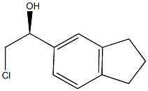 (1S)-2-CHLORO-1-(2,3-DIHYDRO-1H-INDEN-5-YL)ETHANOL Struktur