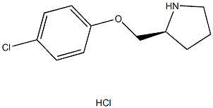 (2S)-2-[(4-CHLOROPHENOXY)METHYL]PYRROLIDINE HYDROCHLORIDE Struktur