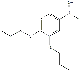 (1R)-1-(3,4-DIPROPOXYPHENYL)ETHANOL Struktur