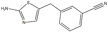 3-[(2-AMINO-1,3-THIAZOL-5-YL)METHYL]BENZONITRILE Struktur