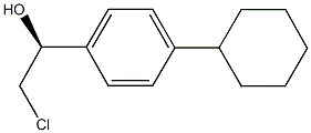 (1S)-2-CHLORO-1-(4-CYCLOHEXYLPHENYL)ETHANOL Struktur