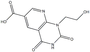 1-(2-HYDROXYETHYL)-2,4-DIOXO-1,2,3,4-TETRAHYDROPYRIDO[2,3-D]PYRIMIDINE-6-CARBOXYLIC ACID Struktur