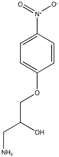 1-Amino-3-(4-nitro-phenoxy)-propan-2-ol Struktur