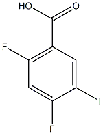 2,4-DIFLUORO-5-IODOBENZOIC ACID Struktur