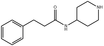 3-phenyl-N-piperidin-4-ylpropanamide Struktur