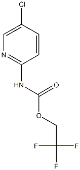 2,2,2-trifluoroethyl 5-chloropyridin-2-ylcarbamate Struktur