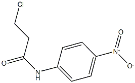 3-chloro-N-(4-nitrophenyl)propanamide Struktur