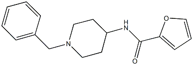 N-(1-benzylpiperidin-4-yl)-2-furamide Struktur