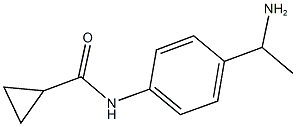 N-[4-(1-aminoethyl)phenyl]cyclopropanecarboxamide Struktur