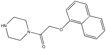 1-[(1-naphthyloxy)acetyl]piperazine Struktur