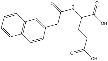 2-[(2-naphthylacetyl)amino]pentanedioic acid Struktur