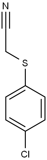 2-[(4-chlorophenyl)sulfanyl]acetonitrile Struktur