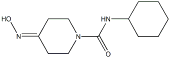 N-cyclohexyl-4-(hydroxyimino)piperidine-1-carboxamide Struktur