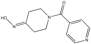 1-isonicotinoylpiperidin-4-one oxime Struktur