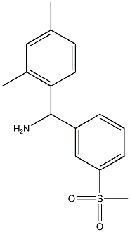 (2,4-dimethylphenyl)(3-methanesulfonylphenyl)methanamine Struktur