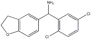 (2,5-dichlorophenyl)(2,3-dihydro-1-benzofuran-5-yl)methanamine Struktur