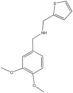 [(3,4-dimethoxyphenyl)methyl](thiophen-2-ylmethyl)amine Struktur