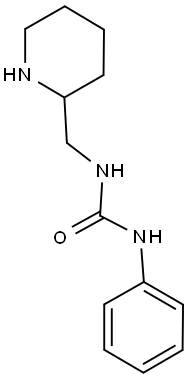 1-phenyl-3-(piperidin-2-ylmethyl)urea Struktur