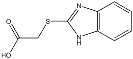 2-(1H-1,3-benzodiazol-2-ylsulfanyl)acetic acid Struktur